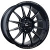 20" GAIA MMXV 20X10 6H114.3 ET15 GLOSSY BLACK/MS/M 4X4 SPORT RIM NAVARA - Image 2