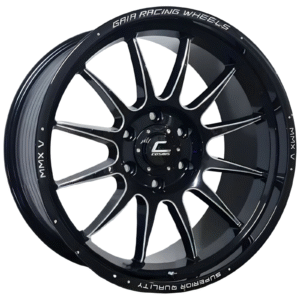 20" GAIA MMXV 20X10 6H114.3 ET15 GLOSSY BLACK/MS/M 4X4 SPORT RIM NAVARA