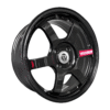 16" VLF56(TE37 SONIC) 16X7 4H114.3 ET40 CB:73.1 GLOSSY BLACK (FB)SPORT RIM - Image 2