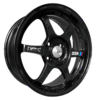 15" VLF60 15X7  4H114.3 ET40 CB73.1 GLOSSY BLACK SPORT RIM - Image 2